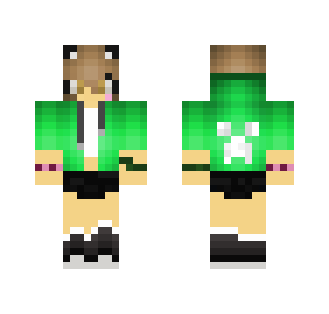me in my bf's jacket ~Teddy~ - Female Minecraft Skins - image 2