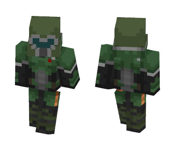 DOOM Marine (looks better in 3D) - Male Minecraft Skins - image 1