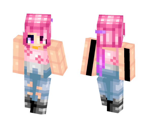 i love pizza rolls - Female Minecraft Skins - image 1