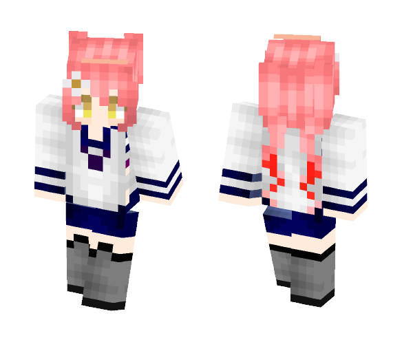 Ebola-Chan in shcool Uniform! - Female Minecraft Skins - image 1