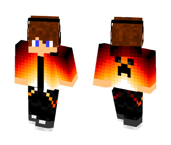 boy fire shirt - Boy Minecraft Skins - image 1