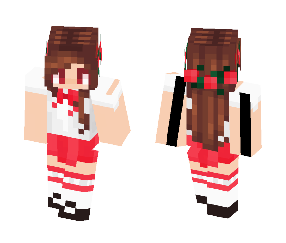 Red is the Color of Love - Female Minecraft Skins - image 1