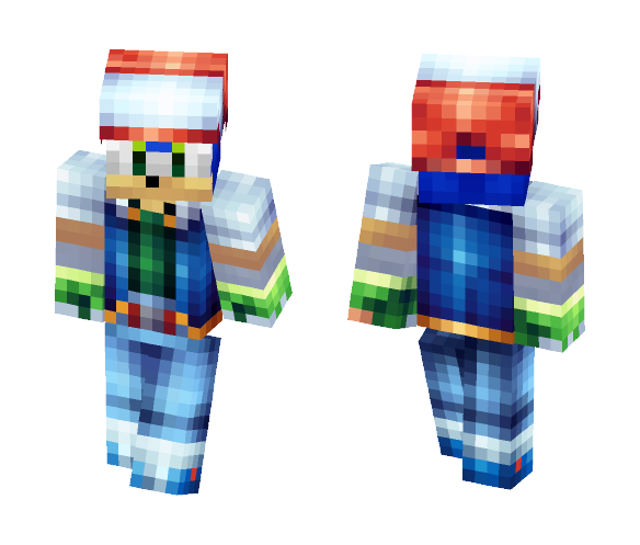 Sonic with Pixxelmon - Male Minecraft Skins - image 1