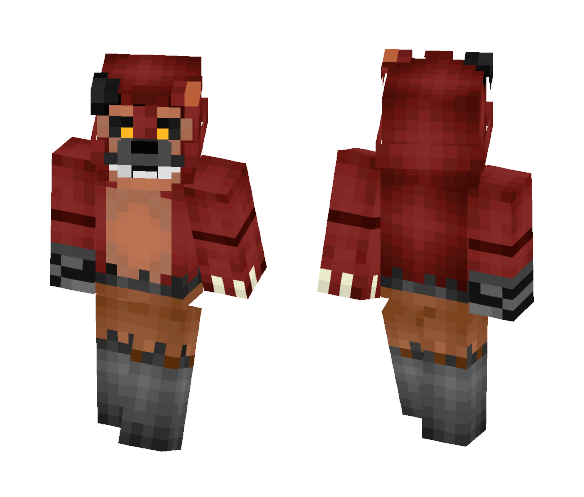 Nightmare Foxy (FNAF World) - Male Minecraft Skins - image 1