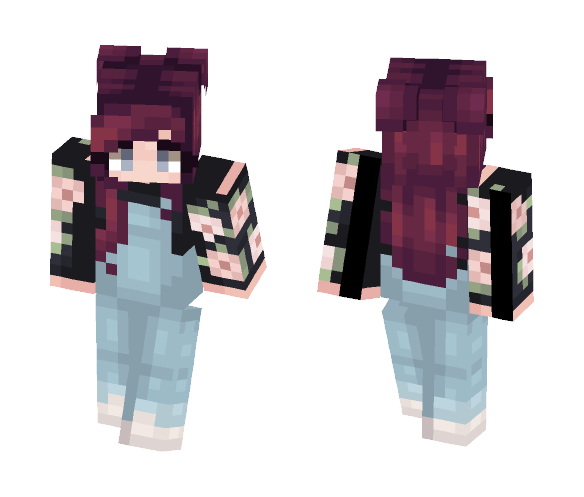Floral Overalls - Requested - Female Minecraft Skins - image 1