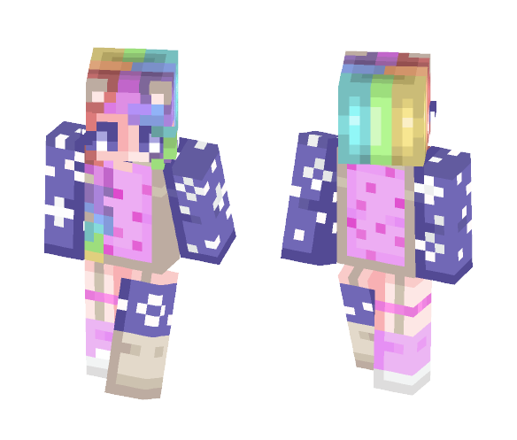 the clouds above will hold you ???? - Female Minecraft Skins - image 1