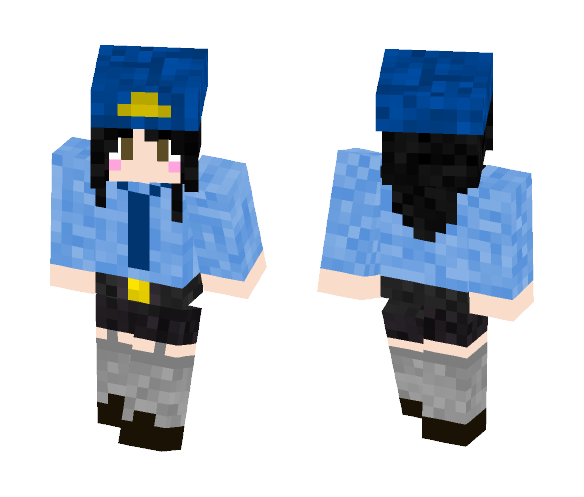 YumiChan - Security Guard - Female Minecraft Skins - image 1