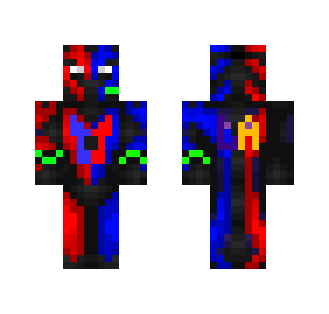 blue and red knight - Male Minecraft Skins - image 2