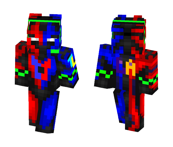 blue and red knight - Male Minecraft Skins - image 1