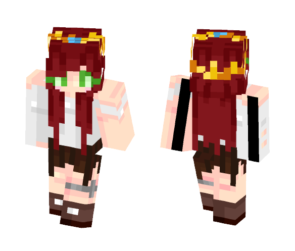 ???? || Red Roses - Female Minecraft Skins - image 1