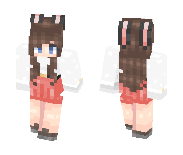 seokjin ・ﾟ: *✧ snowy bunny - Female Minecraft Skins - image 1