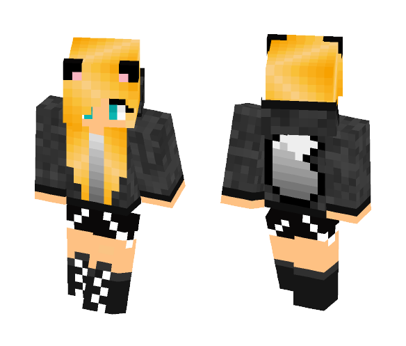fille loup blonde - Female Minecraft Skins - image 1