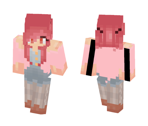 Cotton Candy Hearts~ - Female Minecraft Skins - image 1