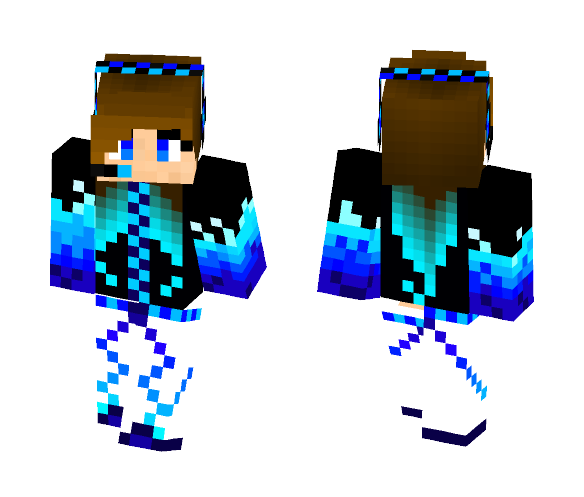 Icy Fire Girl - Girl Minecraft Skins - image 1