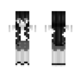 ΔIt's All In Black and WhiteΔ - Female Minecraft Skins - image 2