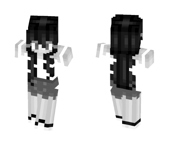 ΔIt's All In Black and WhiteΔ - Female Minecraft Skins - image 1