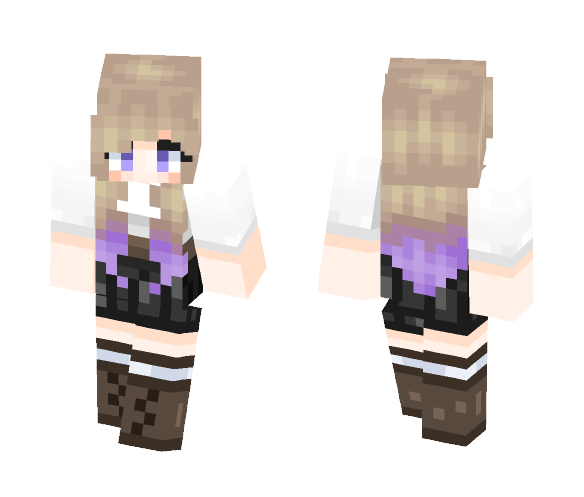 seokjin ・ﾟ: *✧ autumn ombre - Female Minecraft Skins - image 1