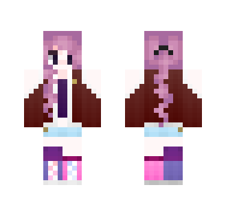 Pinkish Purple - Female Minecraft Skins - image 2