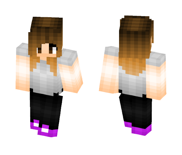 -Brunette girl in leggings- - Girl Minecraft Skins - image 1