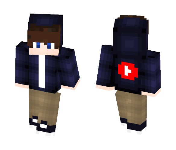 Youtube Teen Blue - Male Minecraft Skins - image 1