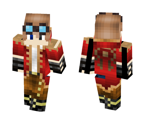 Steampunk Red - Male Minecraft Skins - image 1