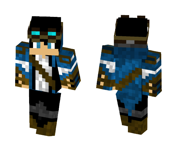Steampunk Blue - Male Minecraft Skins - image 1