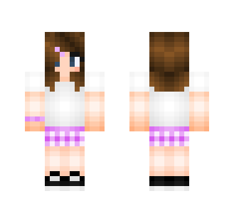 -Simplistic short-haired brunette- - Female Minecraft Skins - image 2