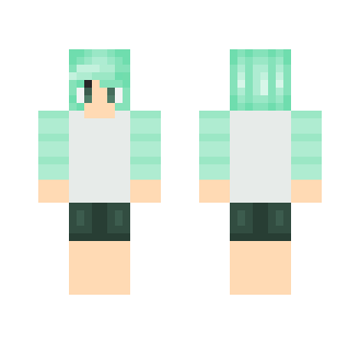 Mint girl [redo] ~ Bunny ♡ - Girl Minecraft Skins - image 2
