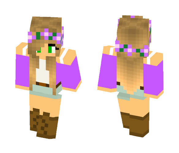 Little Kelly With Purple - Female Minecraft Skins - image 1