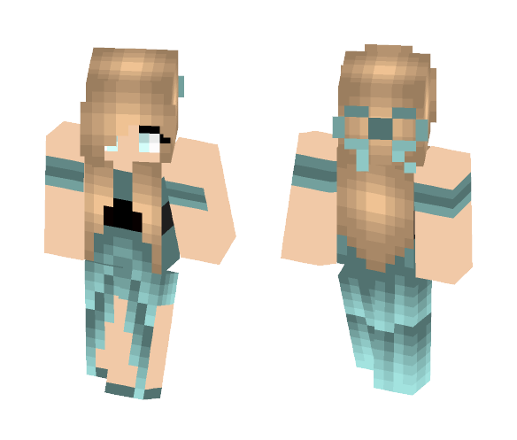 Waterfall dress - Female Minecraft Skins - image 1