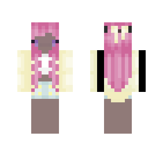 Chibi Pink Hair Girl | im back (: - Color Haired Girls Minecraft Skins - image 2