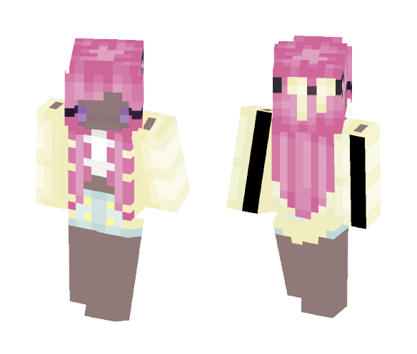 Chibi Pink Hair Girl | im back (: - Color Haired Girls Minecraft Skins - image 1