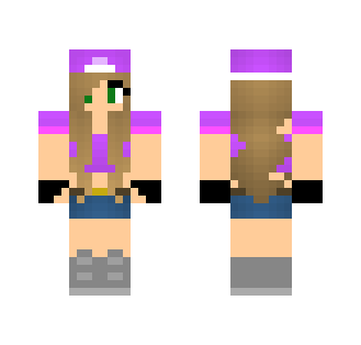 Cool Purple Girl - Girl Minecraft Skins - image 2