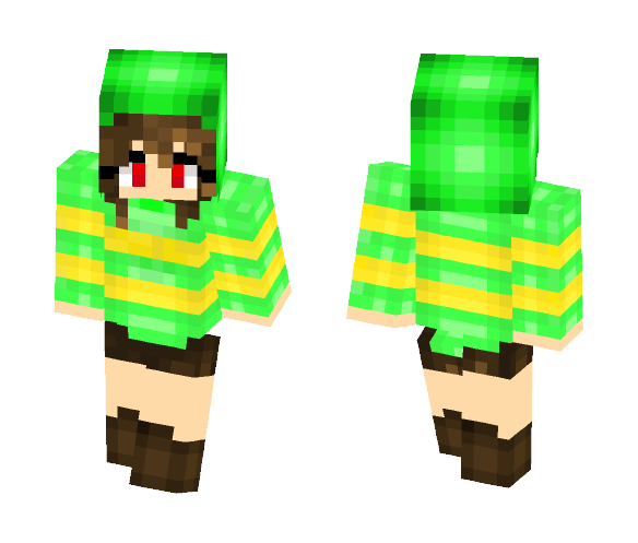 Chara in hood - Interchangeable Minecraft Skins - image 1