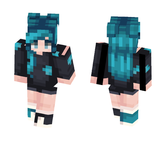 Luminous Blue - Requested - Female Minecraft Skins - image 1