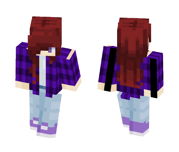 Rose: Purple Emo from Space - Female Minecraft Skins - image 1