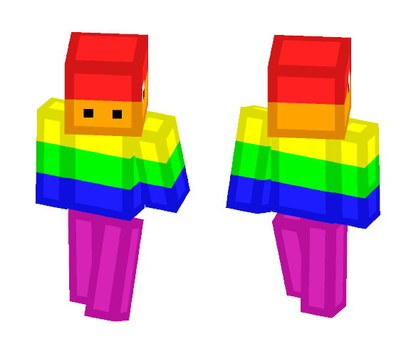 Rainbow Pinata - Male Minecraft Skins - image 1