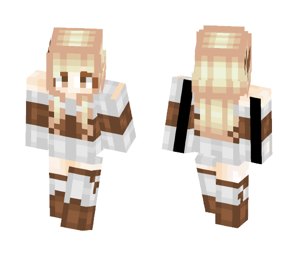 「Momoca」Chocolate and Vanilla - Female Minecraft Skins - image 1