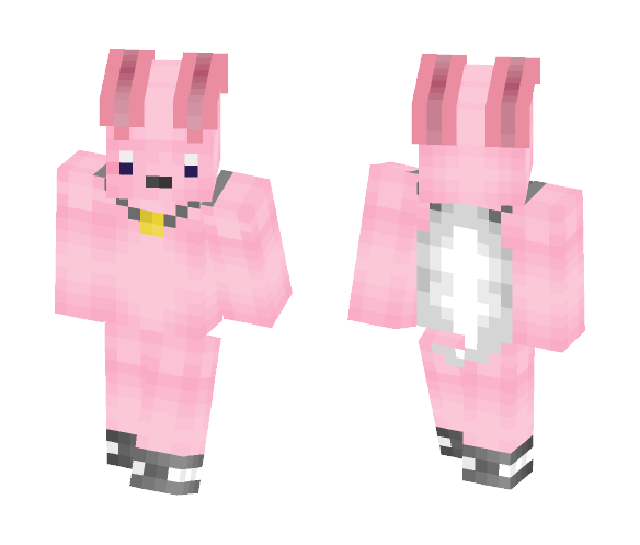 Cute bunny with cape - Interchangeable Minecraft Skins - image 1