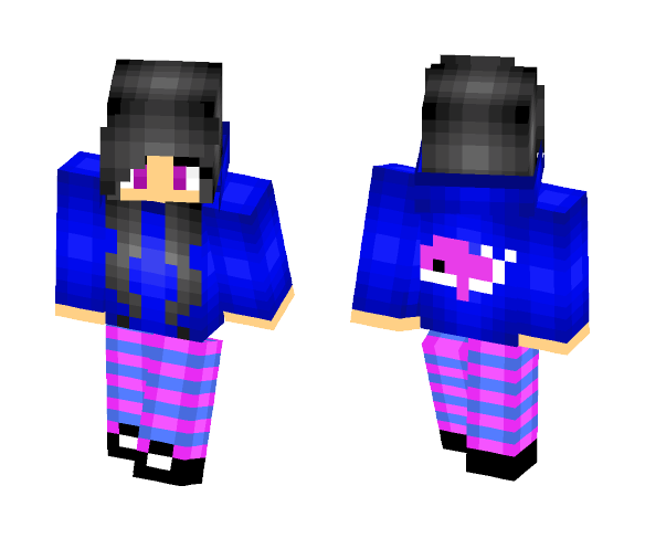 ~Pink Whale~ - Female Minecraft Skins - image 1