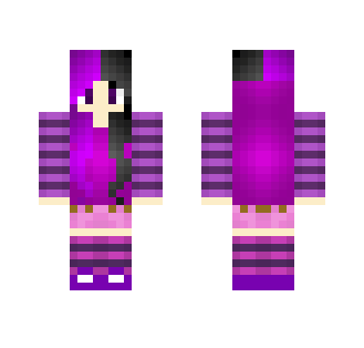 ✧Black and Purple✧ - Female Minecraft Skins - image 2