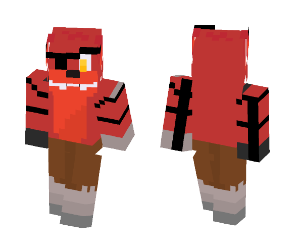 FNaF World Foxy (Better in 3D) - Male Minecraft Skins - image 1