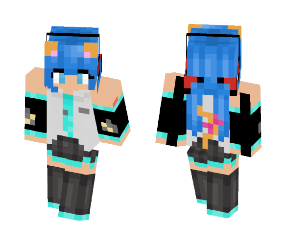 numeko meifwa cos play hatzune miku - Female Minecraft Skins - image 1