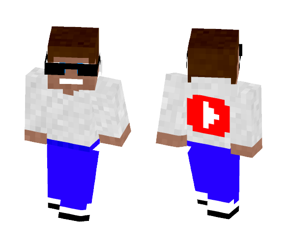 Me In a YouTube jacket and glasses - Male Minecraft Skins - image 1
