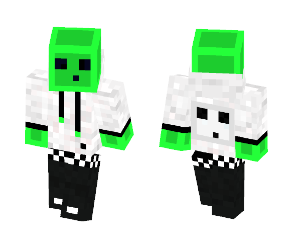 Green Slime Hoodie - Male Minecraft Skins - image 1