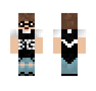 v (bts) HIPSTER OUTFIT w glasses - Male Minecraft Skins - image 2