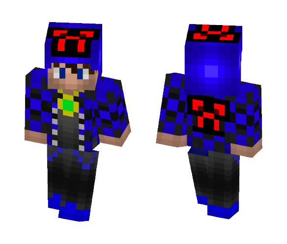 Blue and black - Male Minecraft Skins - image 1