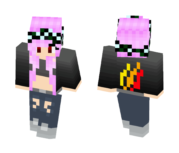 My Own Custom Skin By My Cousin - Female Minecraft Skins - image 1