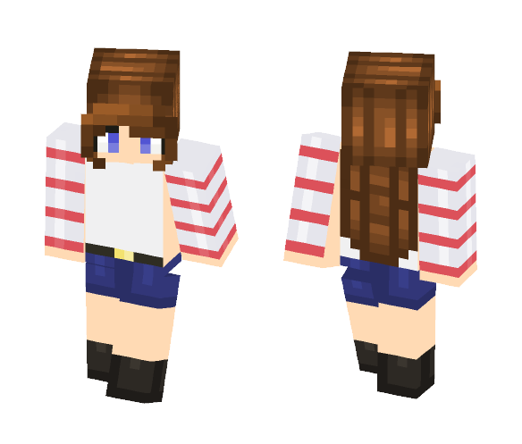 A Casual Outing ~ Bunny ♡ - Female Minecraft Skins - image 1