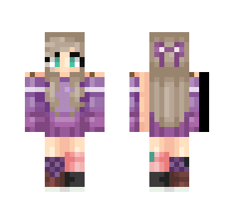 Sweetie Purple | Daaylii - Female Minecraft Skins - image 2